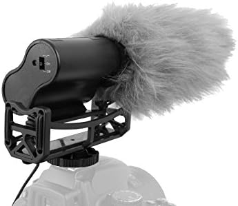 Microfon cu pușcă cu parbriz și mușchi de pisici moarte pentru Canon EOS 77D