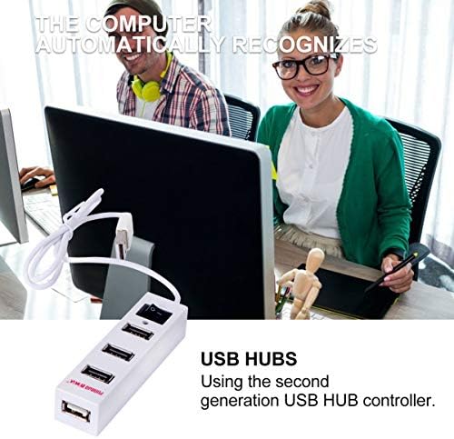 Adaptor de călătorie SOLUSTRE USB A Hub USB 2.0 Hub USB Splitter Adapter USB Hub Powered USB Hub 4-Port rețea USB a Hub cablu