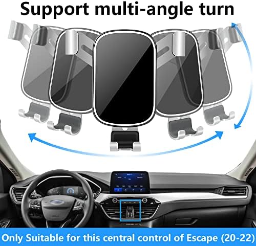 Suport pentru telefon auto Lunqin pentru 2020-2023 Ford Escape SUV [Telefoane mari cu carcasă prietenoasă] Accesorii automate