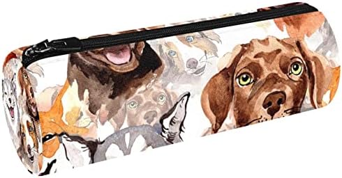 Dog Wild Animal Acuatelă Model de creion Durată cu fermoar Spectacol Suport pentru suport pentru suport pentru pixuri pentru