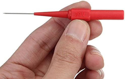 TestHelper TP161RDX5 Izolație piercing acul de test nedistructiv pin, priză de banană de 4 mm pentru tester auto roșu/negru