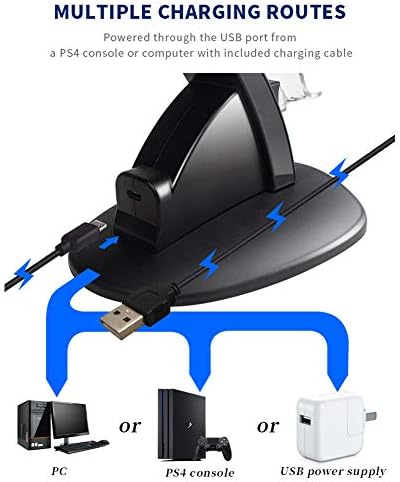 PS4 Charger Dock LED LED DUAL USB Stație de încărcare Stație pentru PlayStation 4 PS4 Slim Controller