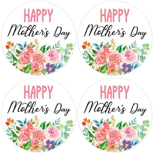 FaCraft Fericit Ziua Mamei autocolante Mamele zi cadou Tag autocolante acuarelă florale Mamele zi etichete autocolante pentru