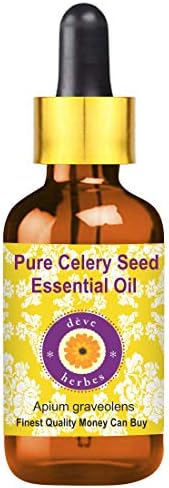 Deve Herbes ulei esențial de semințe de țelină pură cu picurător de sticlă grad terapeutic natural distilat cu abur 50ml