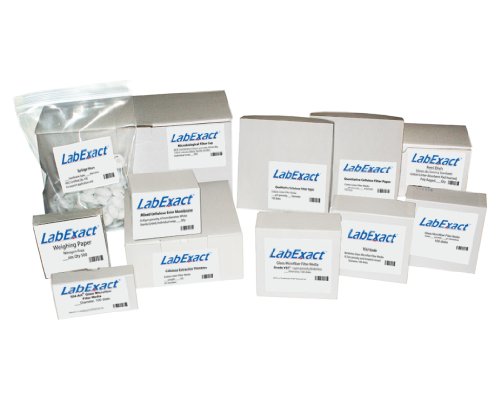 LabExact 1200014 filtru din microfibră din sticlă Clasa ae, sticlă borosilicată fără legătură, 1,0 cm, 12,5 cm