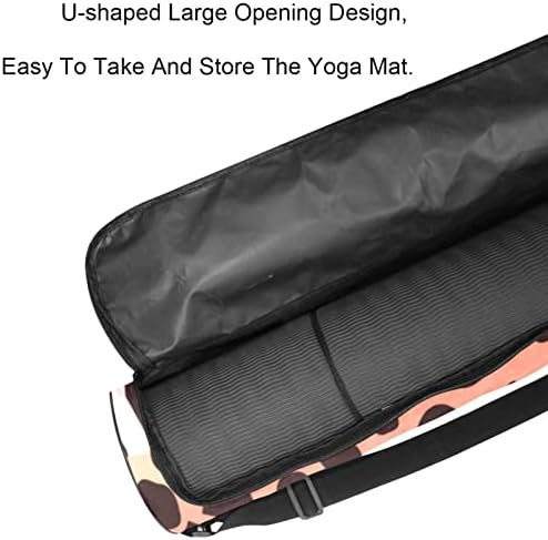 Laiyuhua Yoga Mat Bag, dublu fermoare Yoga Gym Bag pentru femei și bărbați-fermoare netede, deschidere mare în formă de U și