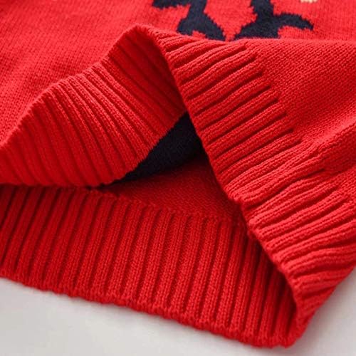 Copil pentru copii pentru copii pentru copii Pulover de Crăciun cu mânecă lungă jachetă pulovere pulover cu hanorac roșu haine