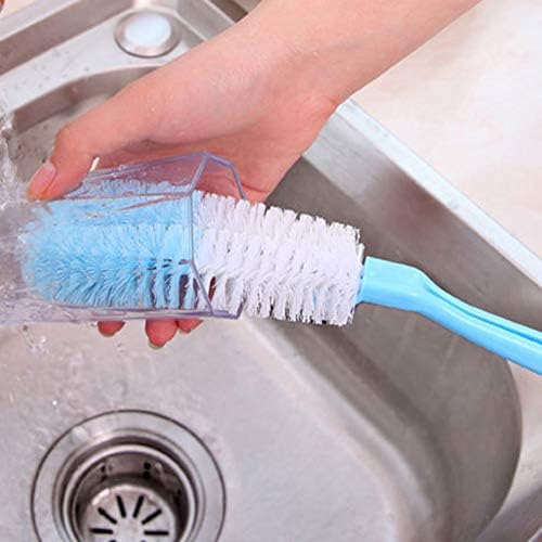 Cupa cu sticle pentru vase de spălare a spălării perii lungi Curățătoare de bucătărie Accesorii de bucătărie - albastru Bjlongyi