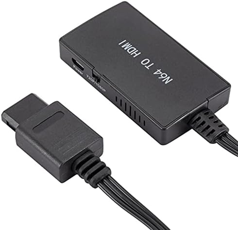 FAMKIT N64 TO HDMI-CLABL CABLA COMPATIBILĂ NIN- TEND 64 TO HDMI-Adaptor compatibil pentru N64/ SNES/ GC negru