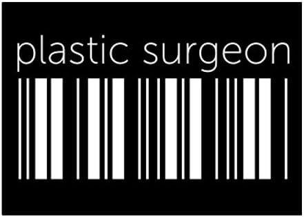 Teeburon plastic Chirurg inferior coduri de bare autocolant Pack x4 6x4
