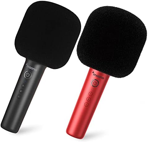 Microfon Karaoke Maono Bluetooth pentru copii, MKP100 Portabil 3 în 1 microfon portabil wireless cu difuzor și înregistrare