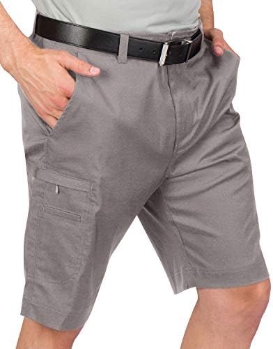 Pantaloni scurți de golf de marfă pentru bărbați - potrivire uscată, buzunare mari, ușoare, răi de umiditate, întindere cu