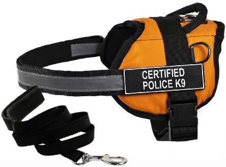 Dean & Tyler's DT Works Orange Poliția certificată K9 HAVES cu