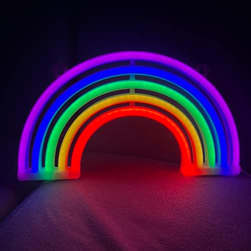 DUOTTS Neon Rainbow, LED Rainbow Neon Rainbow Neon Sign Decor de perete Rainbow Neon Decorative light Art Rainbow Neon Sign