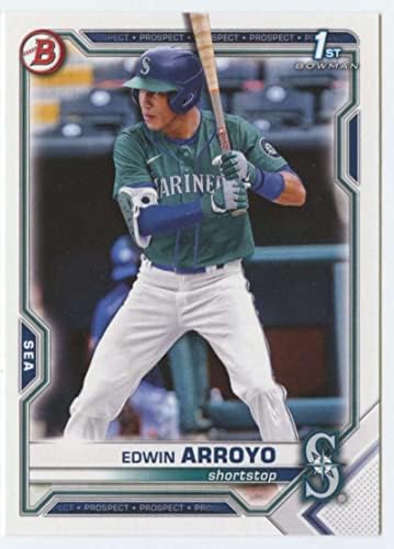 2021 Bowman Draft BD-74 Edwin Arroyo RC Rookie Seattle Mariners MLB Baseball Trading Card