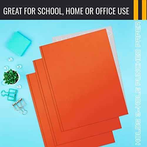 Hârtie portocalie 2 foldere de buzunar cu vârfuri, pachet de 50, de la Better Office Products, textură mată, foldere de hârtie