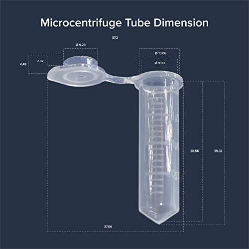 Maraton LS 2,0 ml Tub de microcentrifugă cu capac SNAP, material de polipropilenă, gradat, retenție scăzută, non-steril, RNază/DNază,