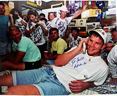 Brett Favre a semnat Green Bay Packers UNFRAMED 16 × 20 NFL Foto - vorbind la telefon - cu inscripție „Salt Day” de la 44 -