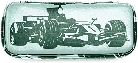 Race Mașină de curse 84x55in din piele pentru creion cu carcasă cu stilou cu papetă cu fermoar dublu papetărie geantă de depozitare