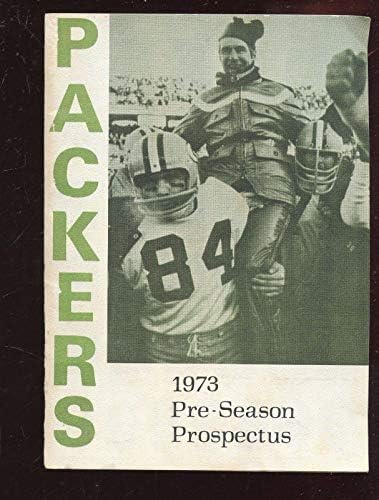 1973 NFL fotbal Green Bay Packers pre-sezon prospect EXMT-NFL programe
