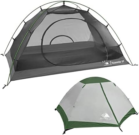 Hyke & Byke Yosemite Hiking & Backpacking TENT - 3 Sezon ultralight, cort impermeabil pentru camping w/ploaie de zbor și amprentă