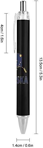 Alaska Map Flag Ballpoint Penul de lucru drăguț cu mingea pixuri Rollerball Pen for Home Travel Biroul de livrări 1 PC -uri