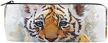 U -pictură ulei de viață Vintage Animal Tiger drăguț stilou creion suport pentru poștă pungă pungă de machiaj cosmetic de machiaj