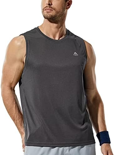 Rezervor de antrenament pentru bărbați Haimont Top Dry Fit Upf 50 Tricouri musculare fără mâneci pentru înot, alergare, drumeții,