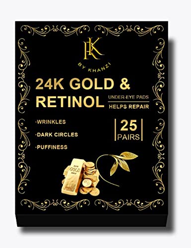 RK de Khanzi 24k de aur sub ochi de ochi 25 de perechi pentru tratarea cercului întunecat și, de asemenea, riduri cu o pereche
