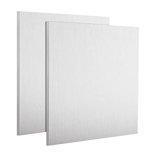 2 Pachet 6061 tablă de aluminiu 8x8x0. 315 inch placă metalică placă plată placă simplă placă de aluminiu placă plată stoc