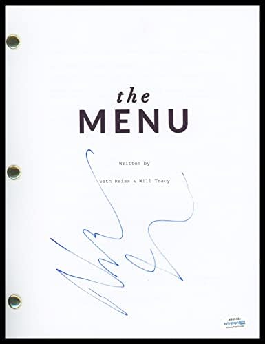 Nicholas Hoult meniul autograf semnat Tyler scenariu complet scenariu ACOA