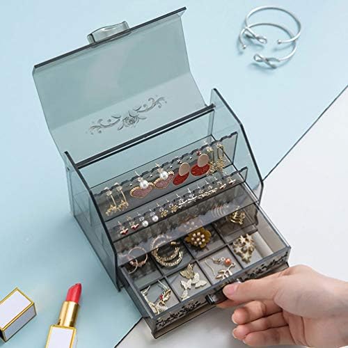 CABILOCK TAY CHILOR ACRYLIC Bijuterii Organizator Cutie Cercetă Cercei Suport pentru bijuterii Afișare Carcasă Acrilică Cosmetică