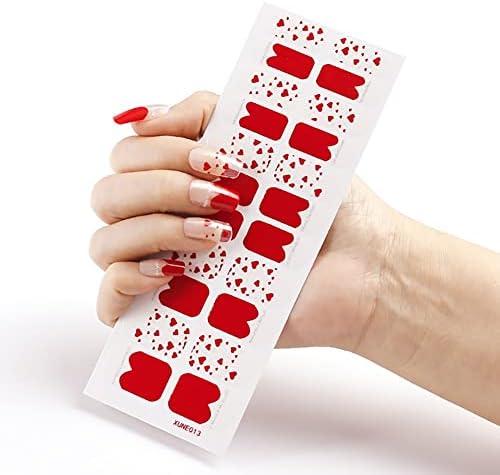 Qwerty Half Transparent Nail Stickers Cover Full Decaluri de unghii Decorațiuni de modă pentru manichiură