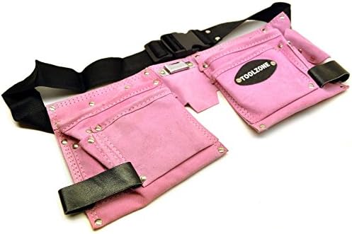 Centură de scule din piele / pungă de depozitare Pink Ladies Tool Bag / Roll Mat TE452 de AB Tools