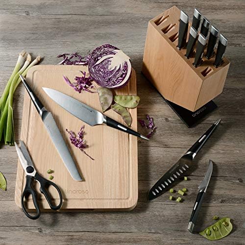set de cuțite linoroso, set de cuțite de bucătărie din 13 piese cu set de cuțite ascuțite, set de cuțite din oțel inoxidabil