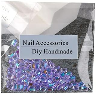 100 pcs Bijuterii incrustate incrustate DIY DIY Lightweight Square Square Rhinestone Accesorii pentru femei pentru femei -