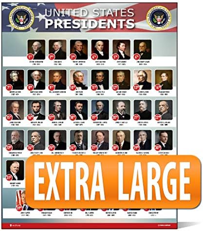 SUA Președinți ai Statelor Unite ale Americii Poster New Joe Biden Chart Clasa Laminată Clând Clând mare Portret Școala Decorare