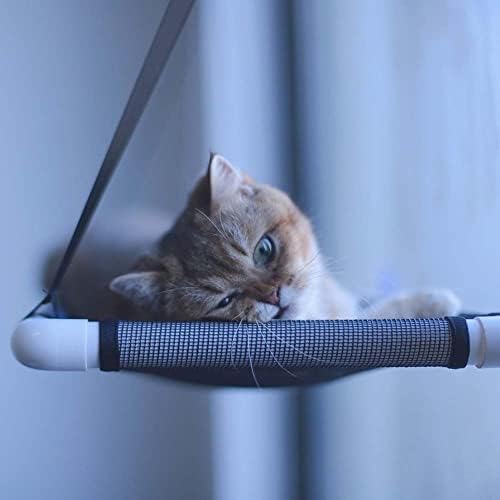 Fereastra patului pentru pisici, hamac pentru pisici fereastra patului pentru pisici biban cu ventuze, rafturi de siguranță