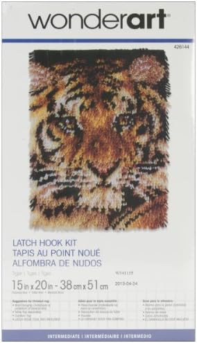 Caron Wonderart Latch Hook Kit 15x20 : Tiger