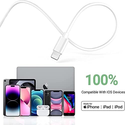 Cablu de încărcător iPhone-mar-marchpower 3pack 3ft 6ft 10ft 10ft MFI Certificat Fulger Cablu USB-un cablu de încărcare rapidă