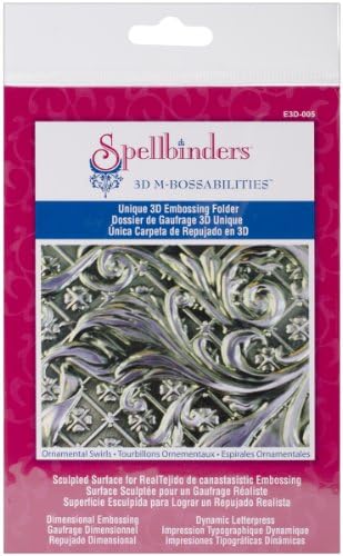 Spellbinders m-Bossabilities 3D Folder Embossing, vârtejuri ornamentale