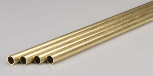 Metale de precizie K&S 9215 Tub de aramă rotundă, 7/16 OD x 0,029 Grosimea peretelui x 36 Lungime, 4 PC, realizată în SUA