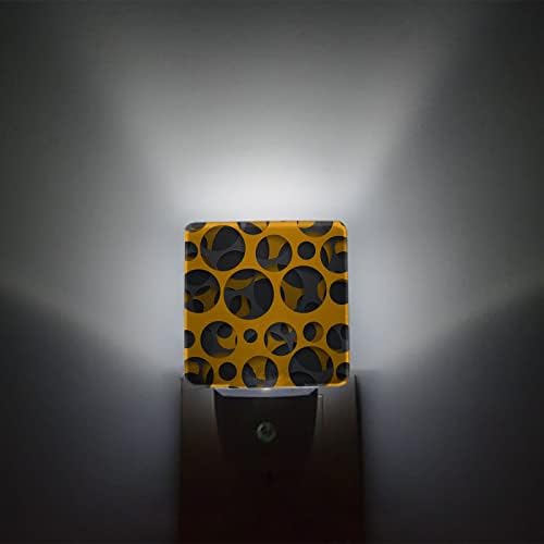 Night Light for Kids, 3D Geometry Orange Black Abstract Artă Abstract Modern LED LED LUMINĂ LUMINĂ ÎN PĂRĂ CU LUMINĂ SENSORII