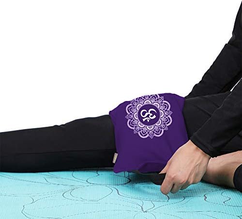 Geanta de nisip de yoga - bumbac neumplat pentru greutăți de yoga și antrenament de rezistență, dimensiune - 7,5 x 17