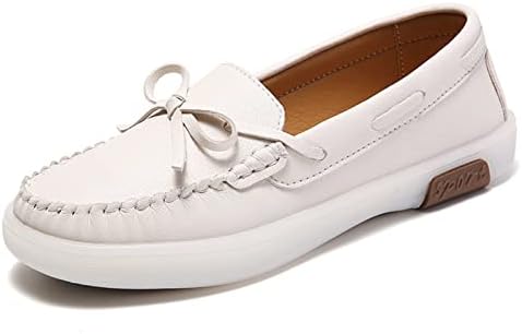 Wanhun Nurse Pantofi pentru femei Vegan piele punte pantofi dantela sus 1-ochi cusut detalii confort Whippersnapper spital