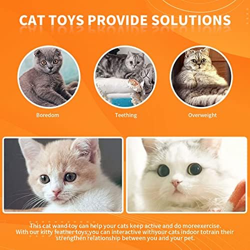 Qzecpd jucării pentru pisici jucării cu pene de pisică, ventuză jucărie pentru pisici jucării cu pene de pisică, jucărie interactivă
