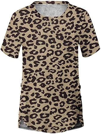 Amuzant Tricouri pentru femei, femei elegante florale imprimate bluza Plus Dimensiune Casual tunici maneca scurta T-Shirt