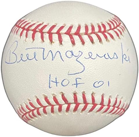 Bill Mazeroski a autografat baseball -ul oficial al ligii majore - baseball -uri autografate