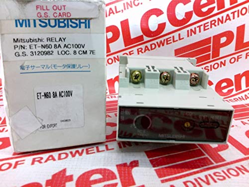 Mitsubishi ET-N60-8A-AC100V Releu de suprasarcină 8AMP 100-120VAC/50/60Hz DIN RAIL MT MT