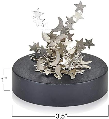 ArtCreativity Moons Magnetic and Stars Sculpture, set de 2, accesorii de birou distractive, jucării cu magnet de magnet pentru